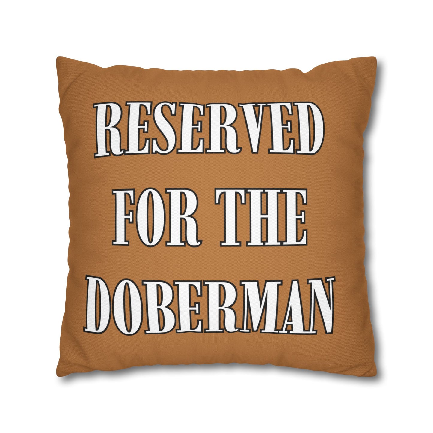 Reserved Light Brown Square Pillow Cover