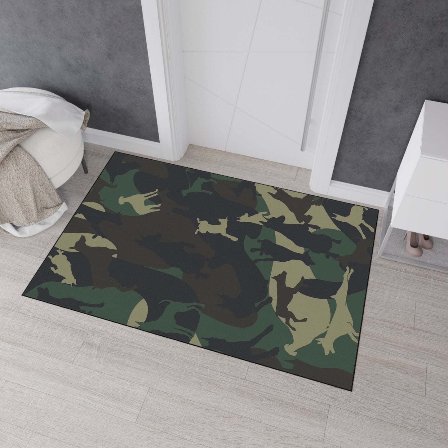 Doberman Camo Heavy Duty Place Floor Mat