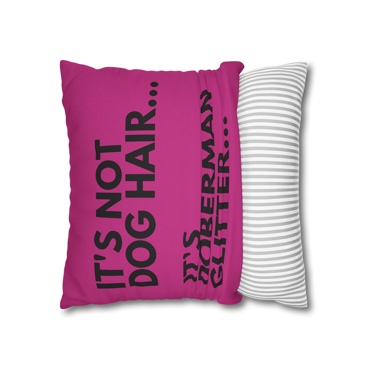 Glitter 2 Pink Square Pillowcase