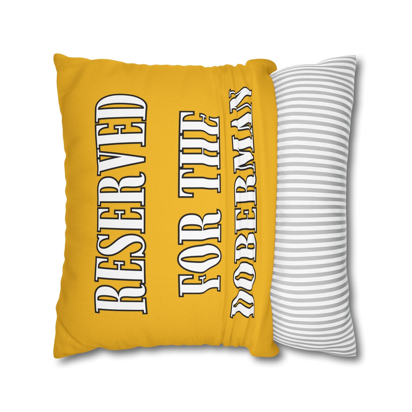 Reserved Yellow Square Pillow Covers