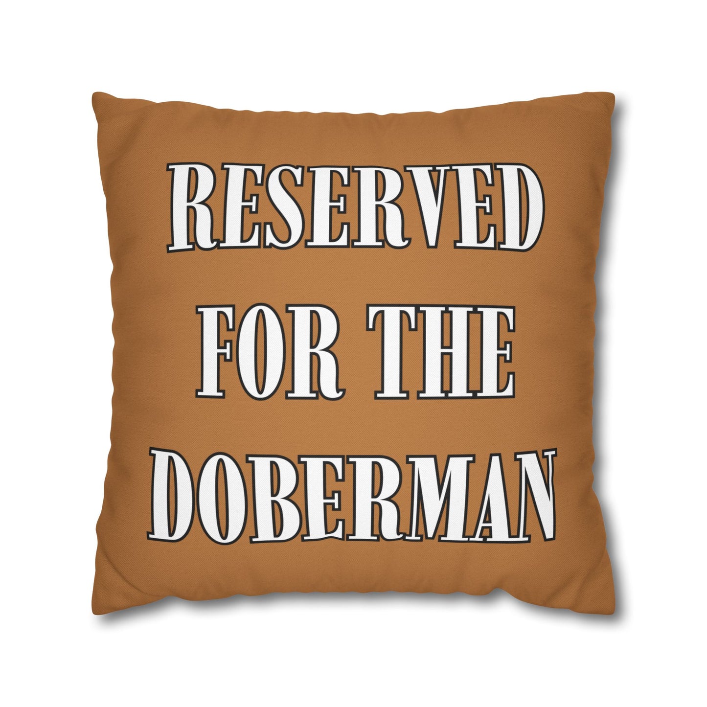 Reserved Light Brown Square Pillow Cover