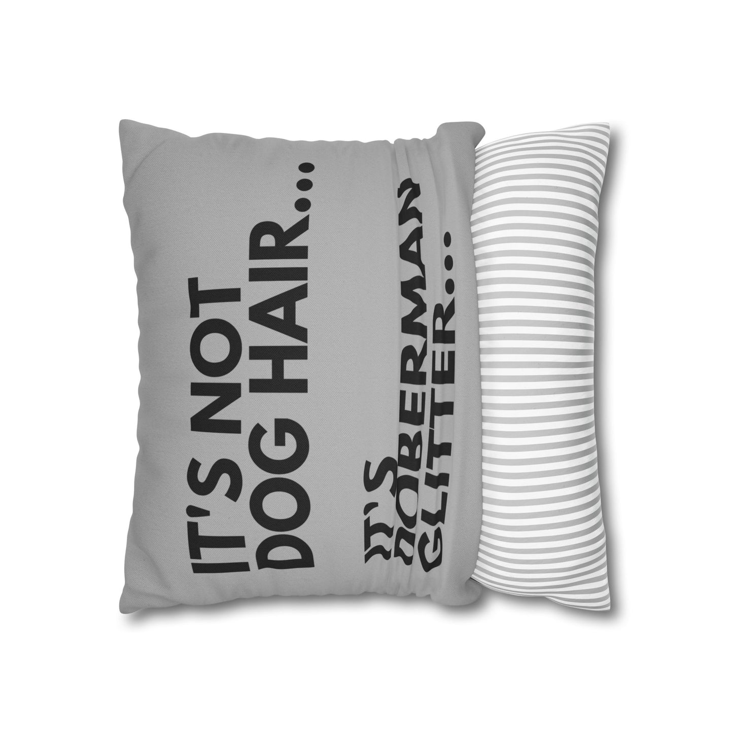 Glitter 5 Light Gray Square Pillowcase