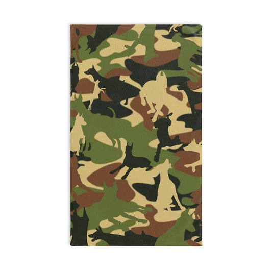 Doberman Brown Camo Pattern Snout Towel