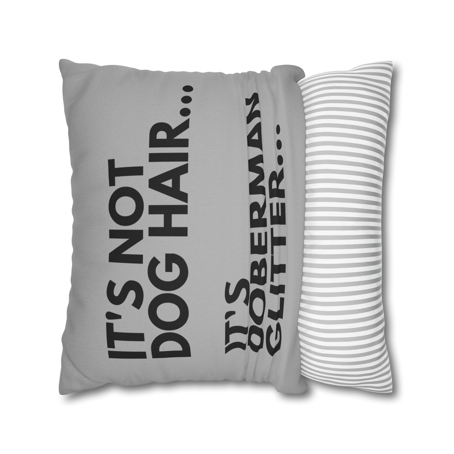 Glitter 5 Light Gray Square Pillowcase