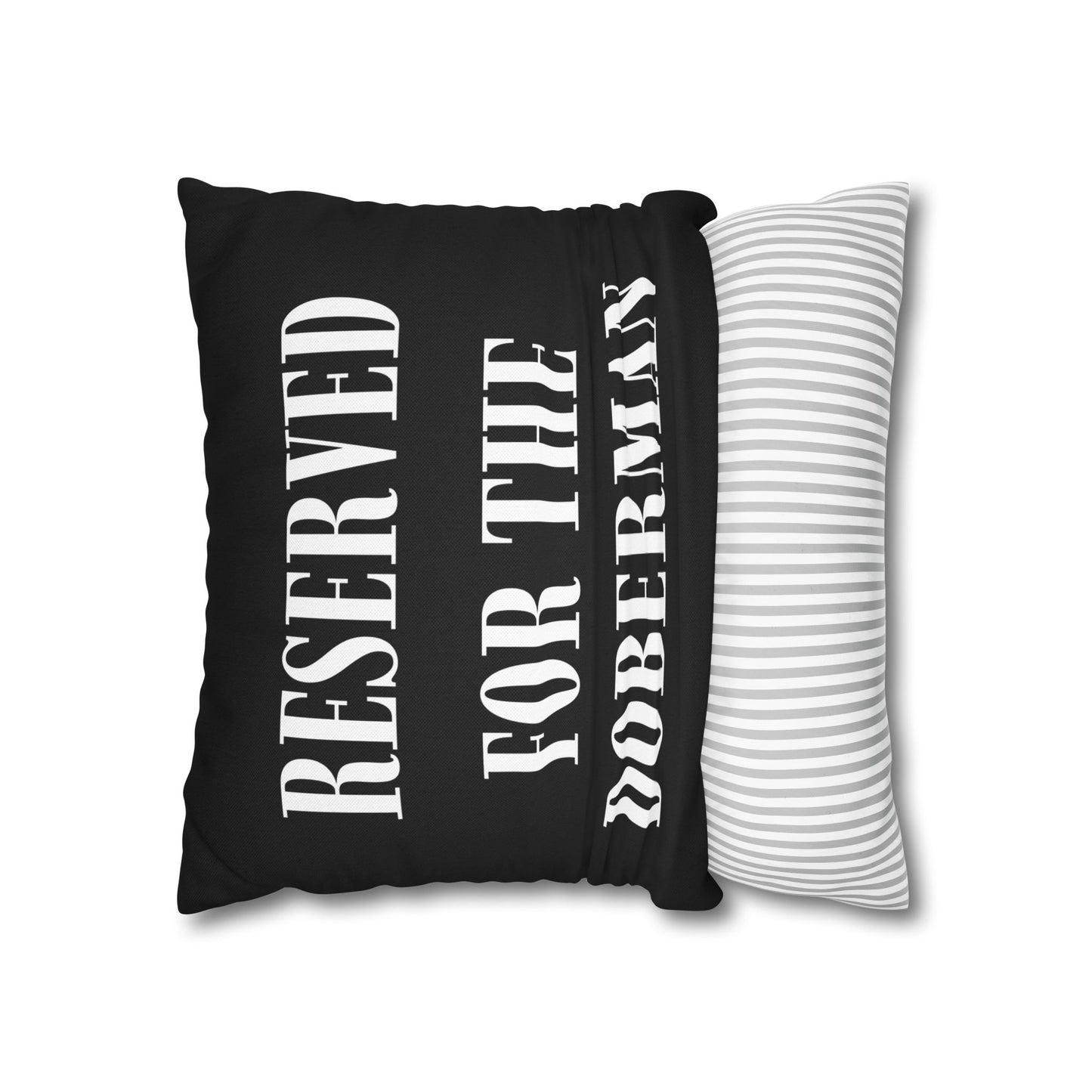 Reserved 1 Black Square Pillow Covers