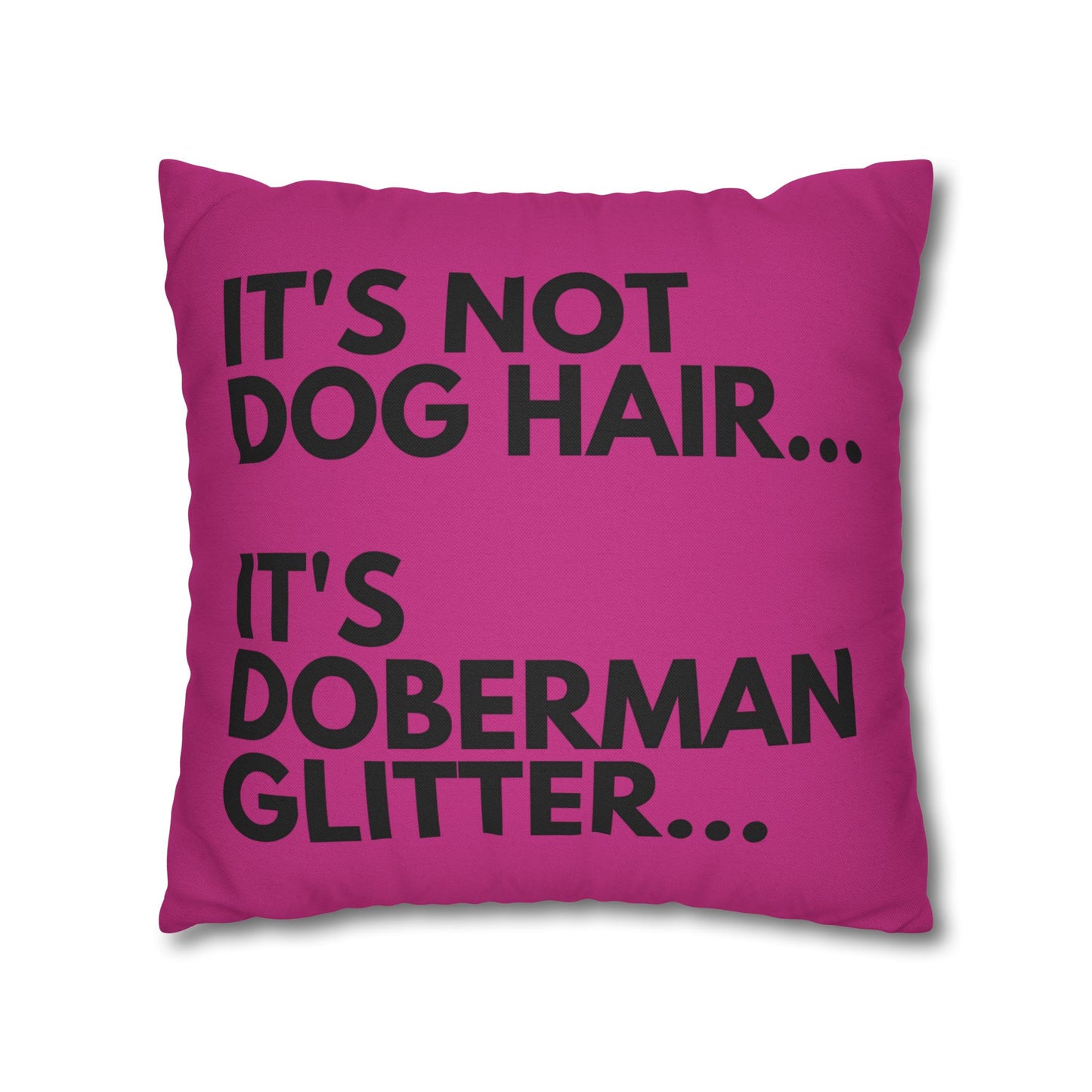 Glitter 2 Pink Square Pillowcase