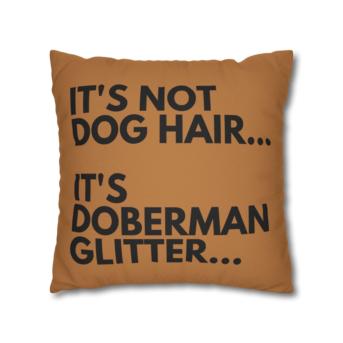 Glitter 2 Light Brown Square Pillowcase