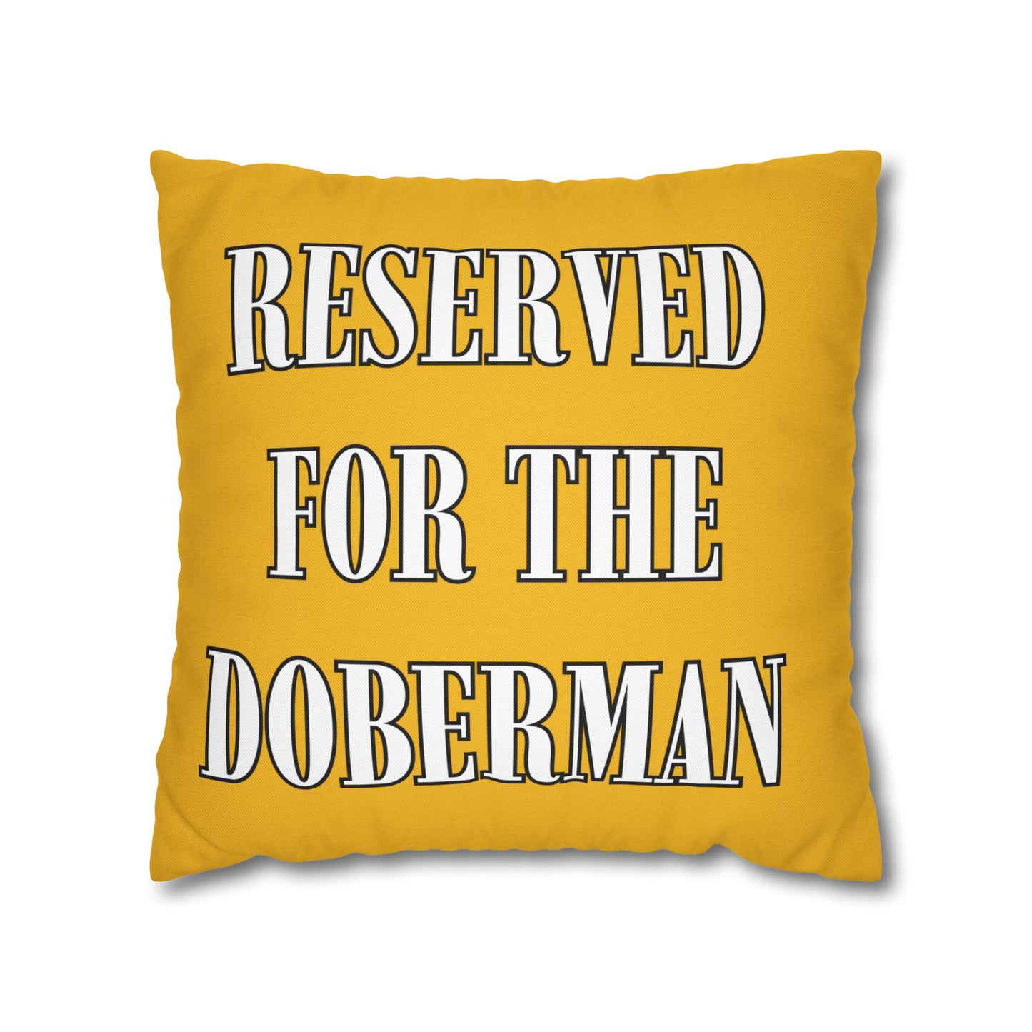 Reserved Yellow Square Pillow Covers