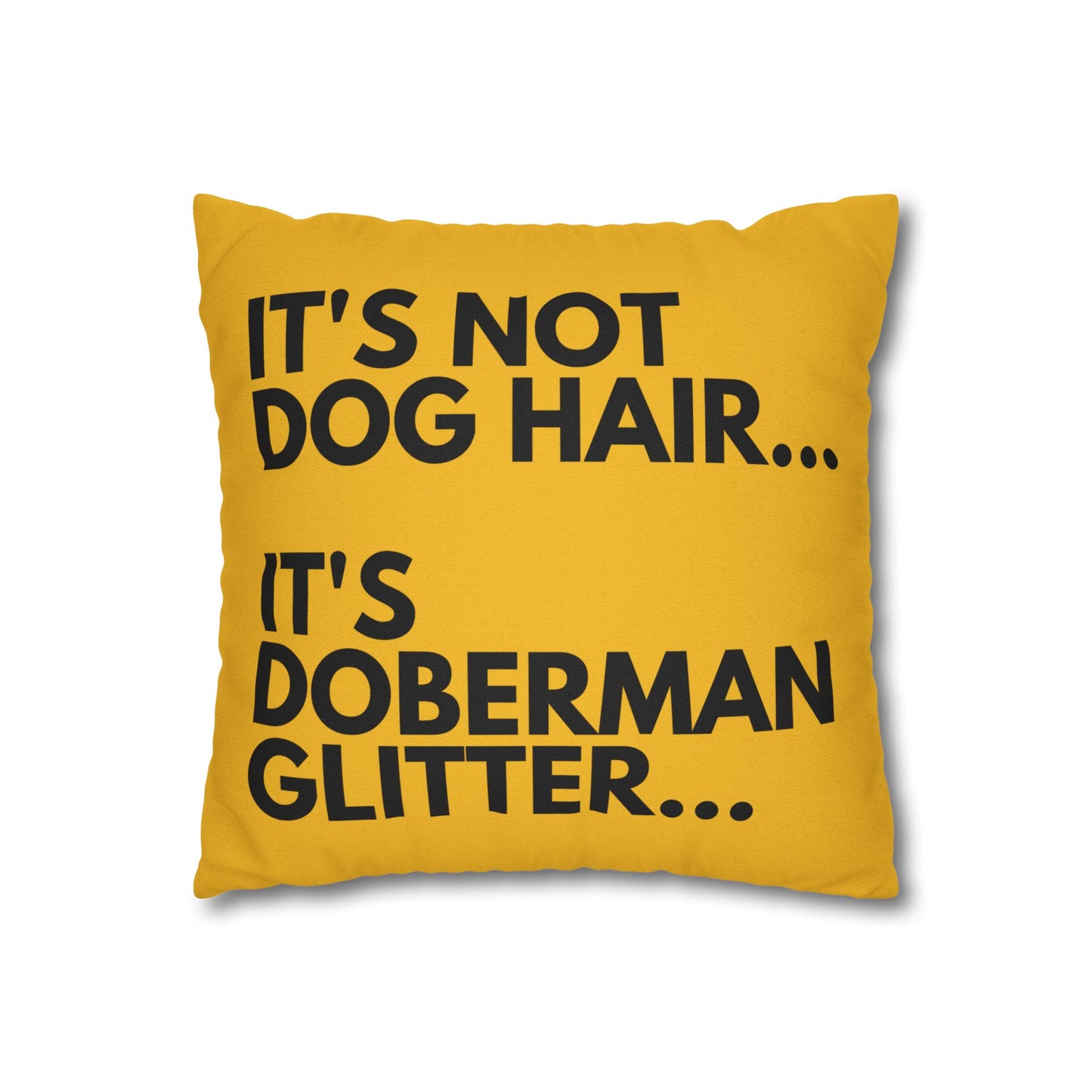 Glitter 2 Yellow Square Pillowcase