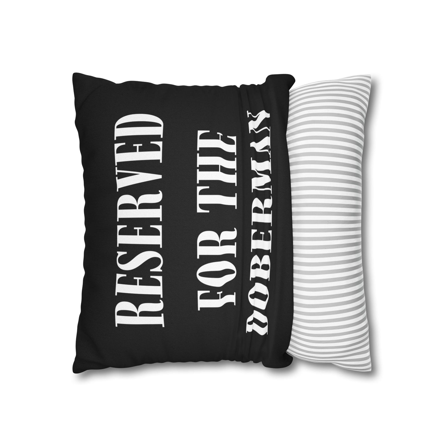 Reserved 1 Black Square Pillow Covers