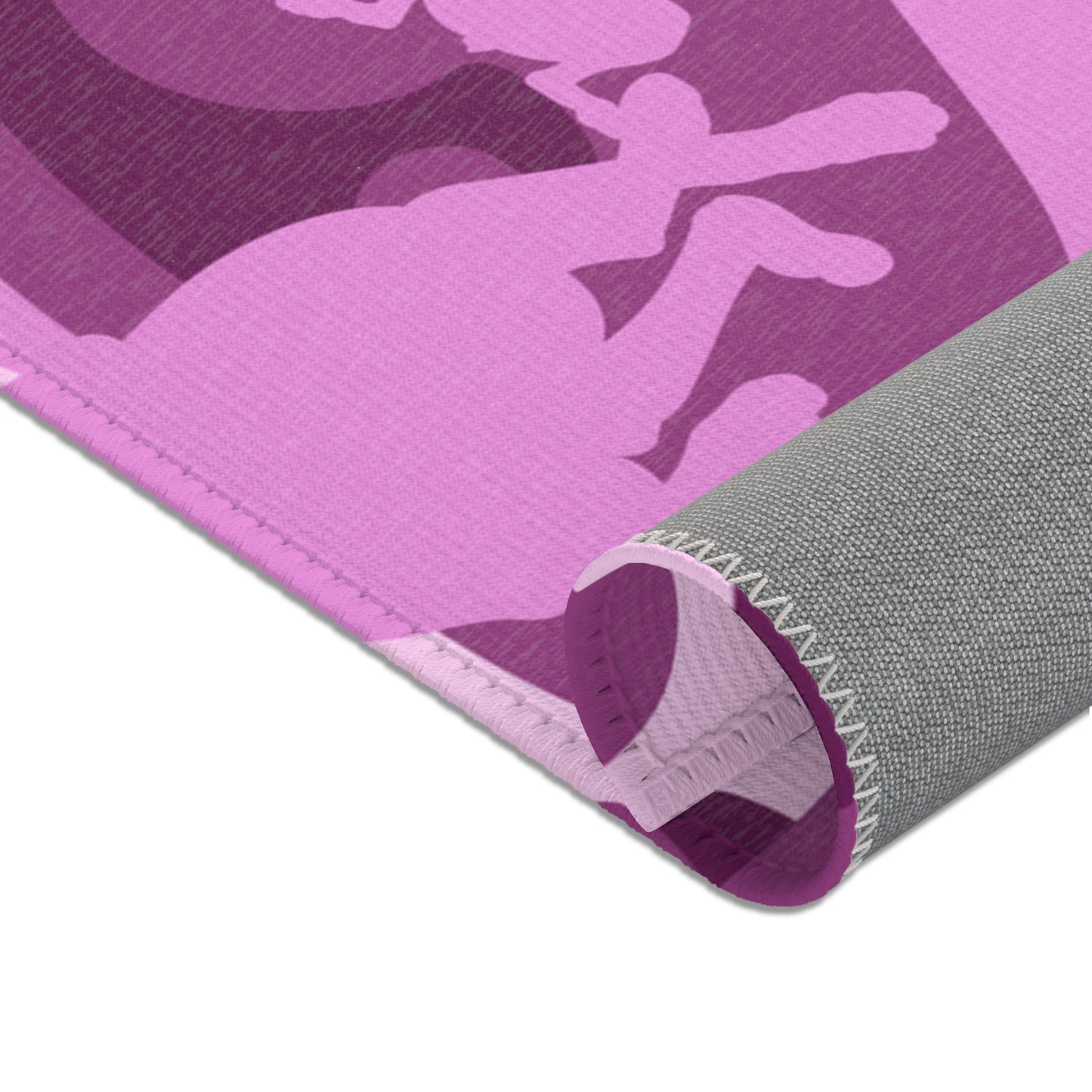 Doberman Pink Camo Pattern Area Rugs