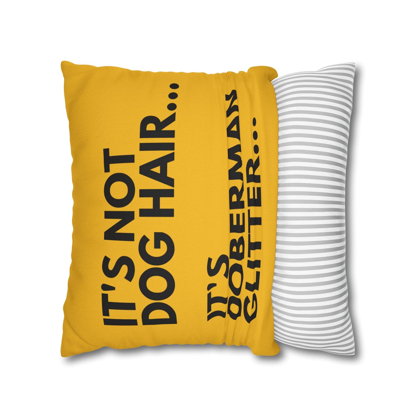 Glitter 2 Yellow Square Pillowcase