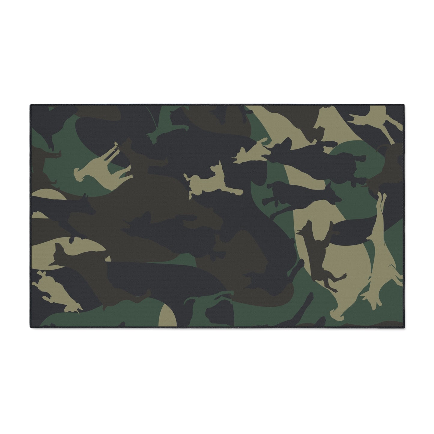 Doberman Camo Heavy Duty Place Floor Mat