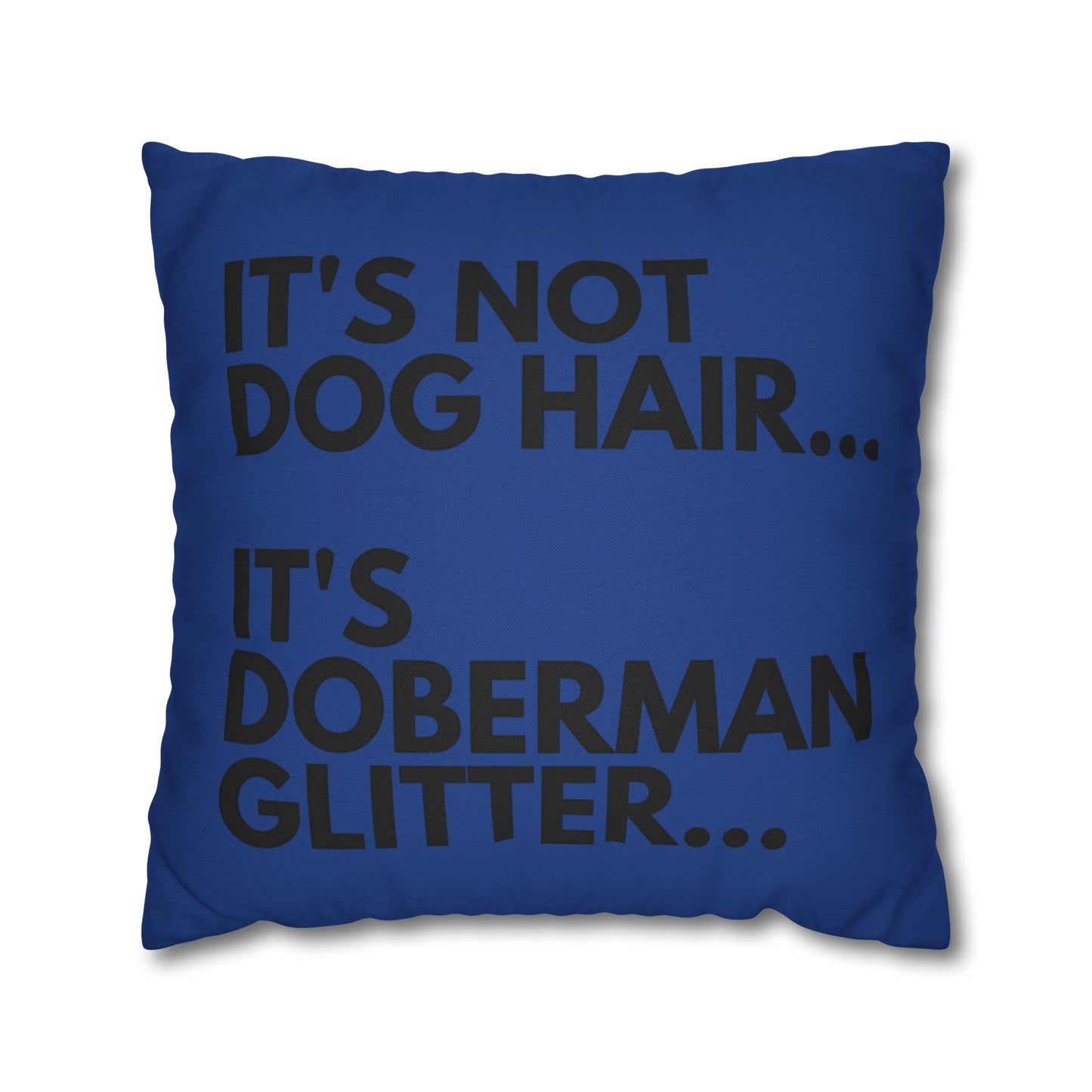 Glitter 2 Dark Blue Square Pillowcase