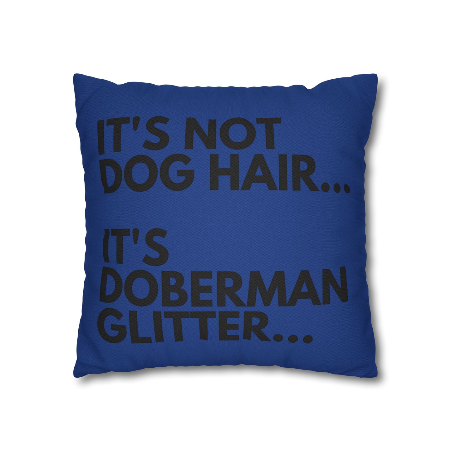 Glitter 2 Dark Blue Square Pillowcase