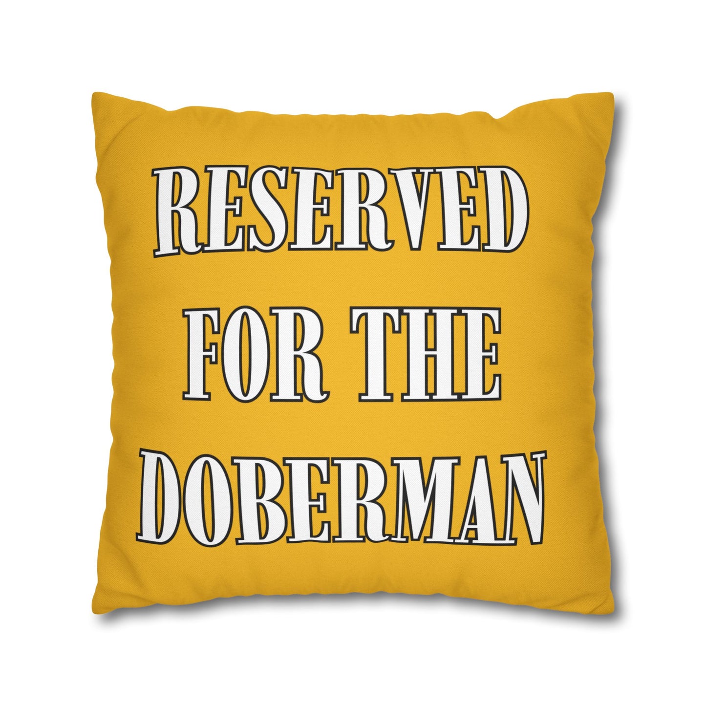 Reserved Yellow Square Pillow Covers