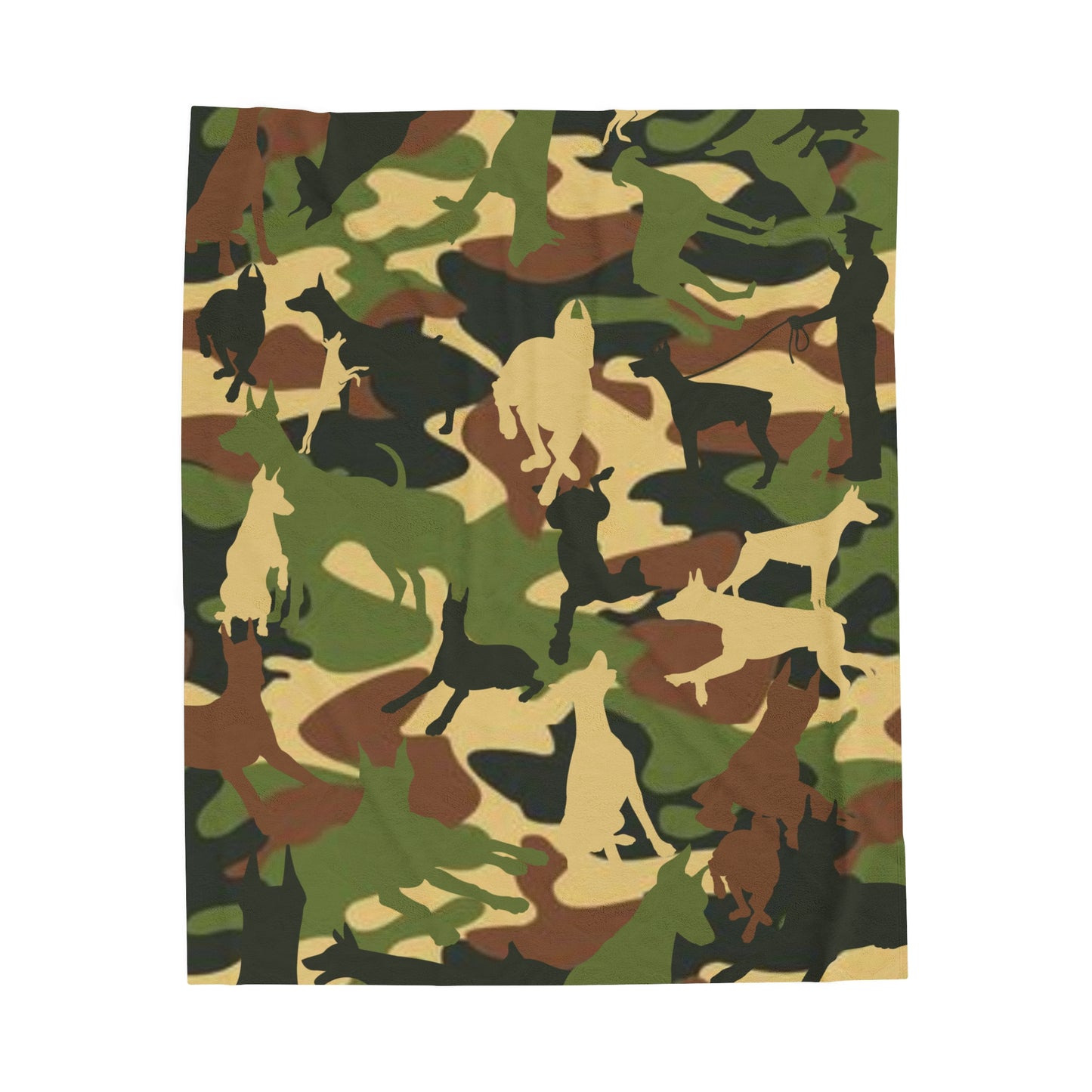 Dobie Brown Camo Velveteen Plush Blanket