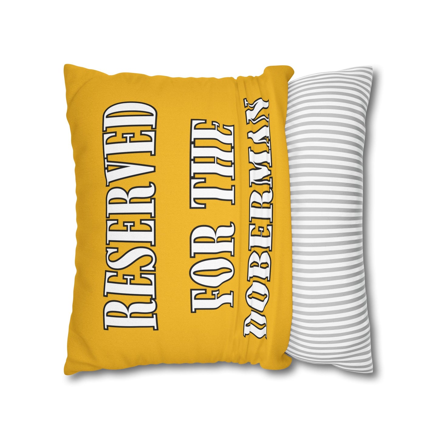Reserved Yellow Square Pillow Covers