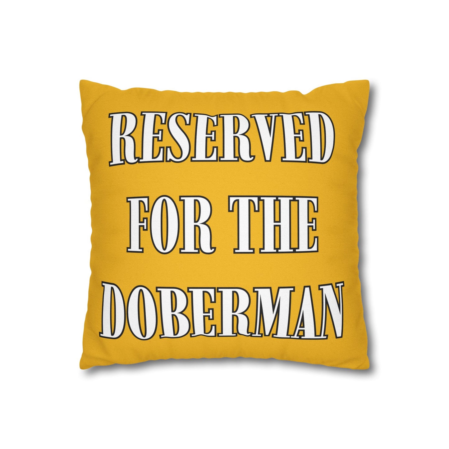 Reserved Yellow Square Pillow Covers