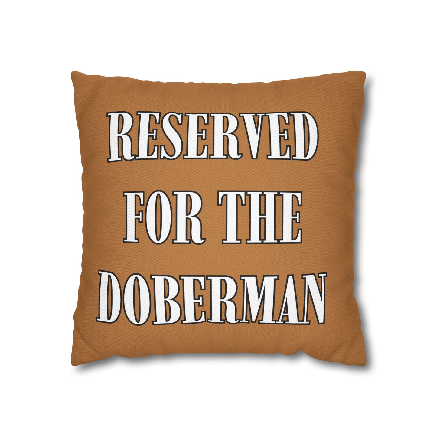 Reserved Light Brown Square Pillow Cover