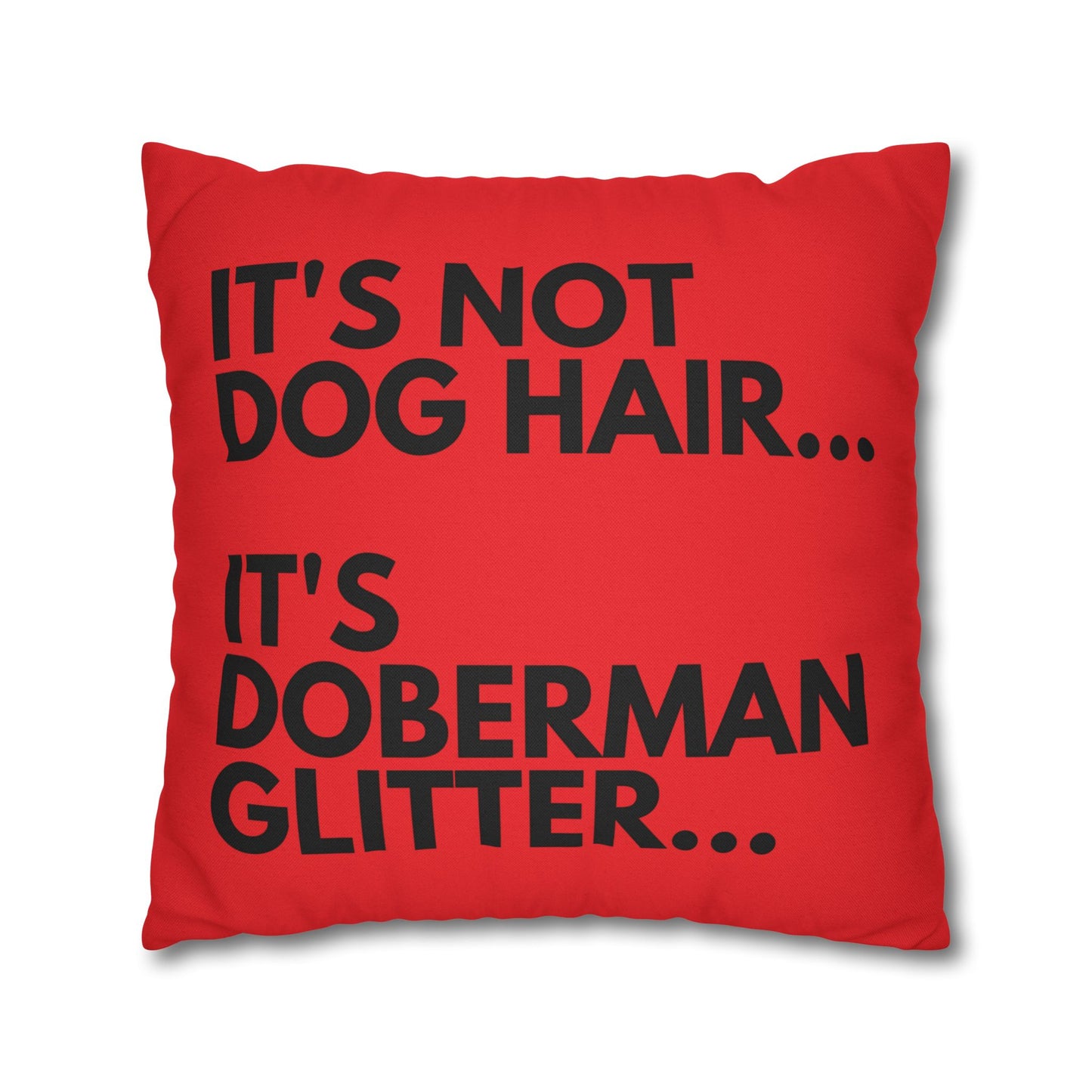 Glitter 6 Red Square Pillowcase