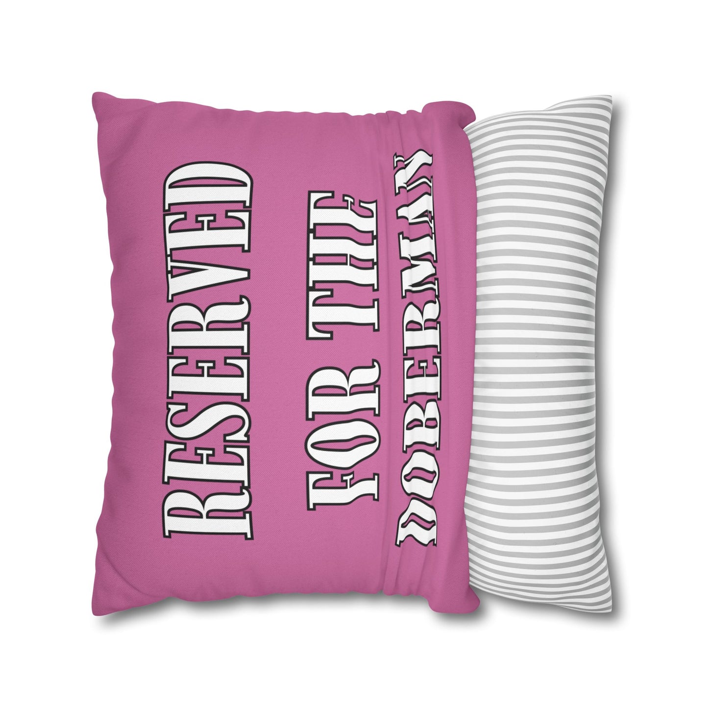Reserved Pink Square Pillow Covers