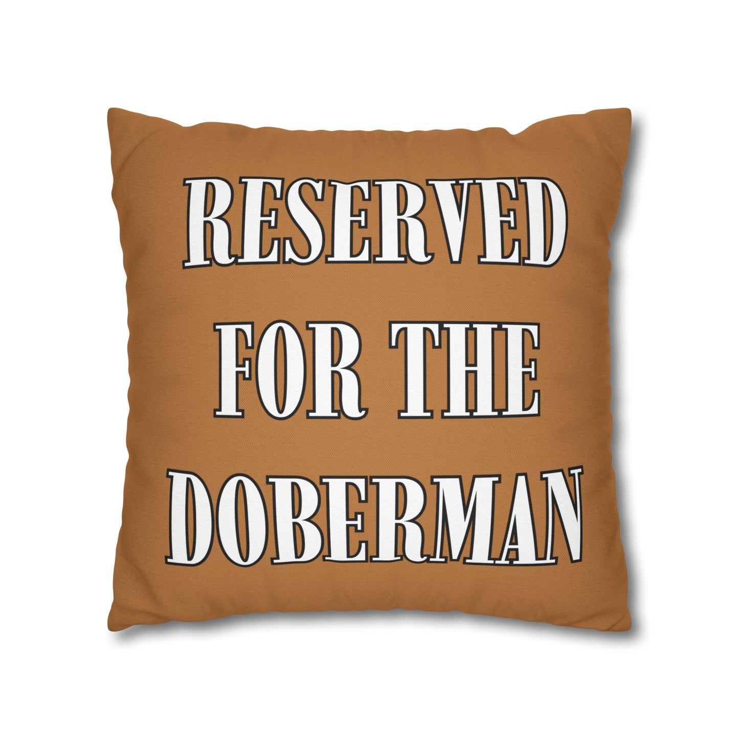 Reserved Light Brown Square Pillow Cover