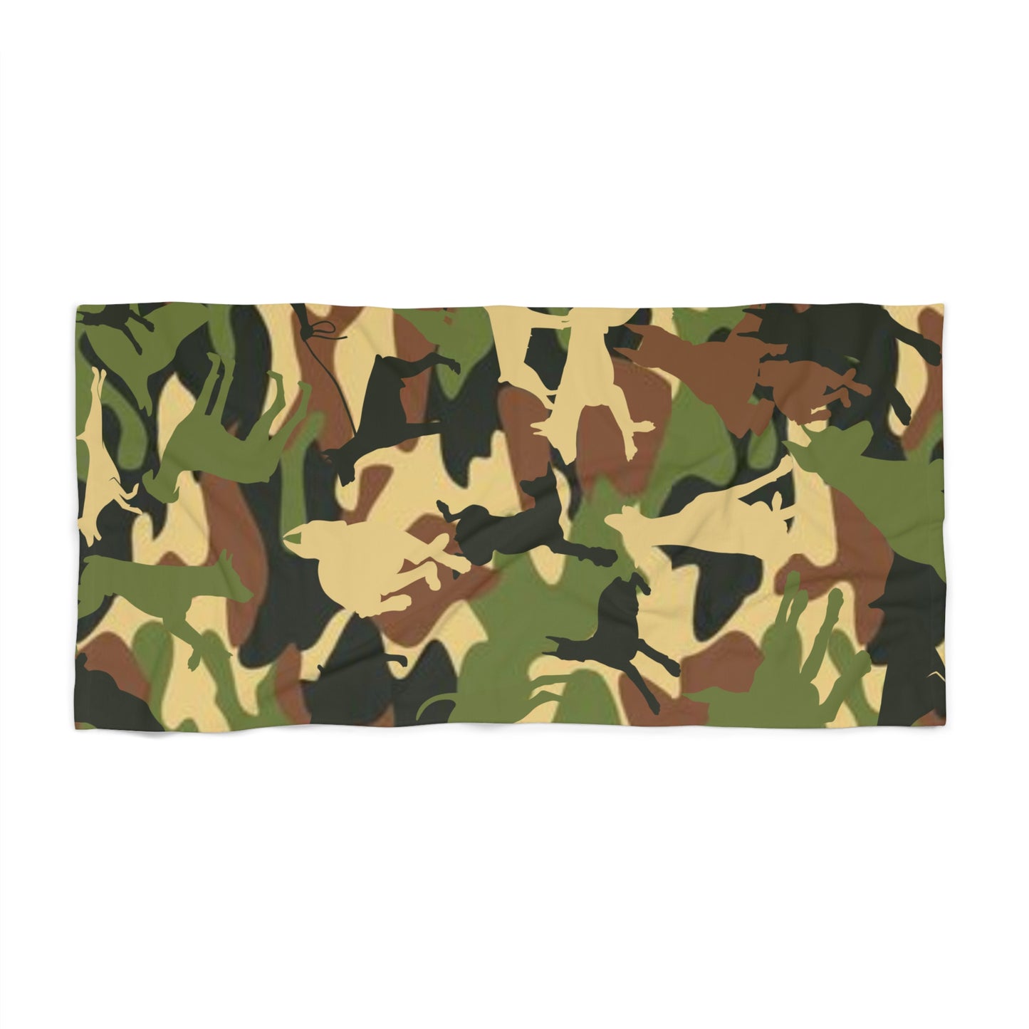 Dobie Brown Camo Beach Towel