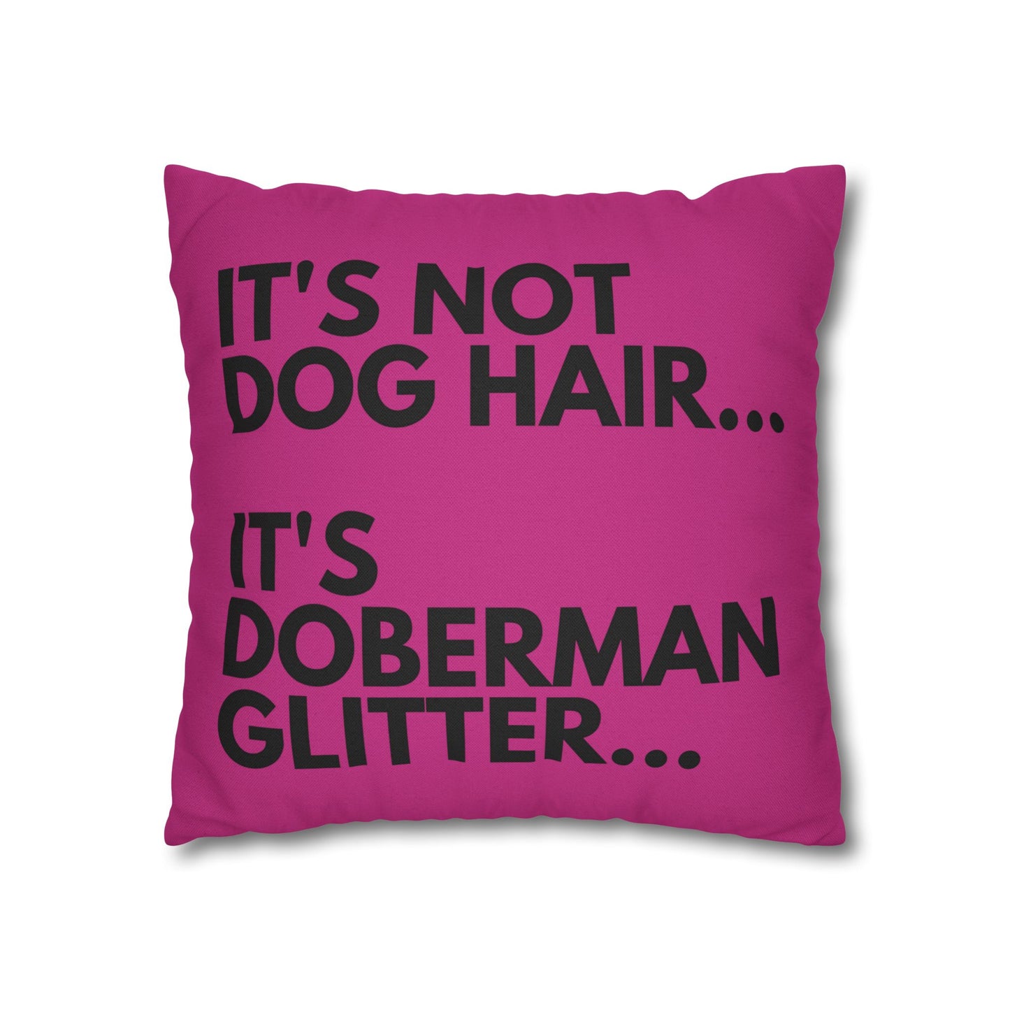 Glitter 2 Pink Square Pillowcase