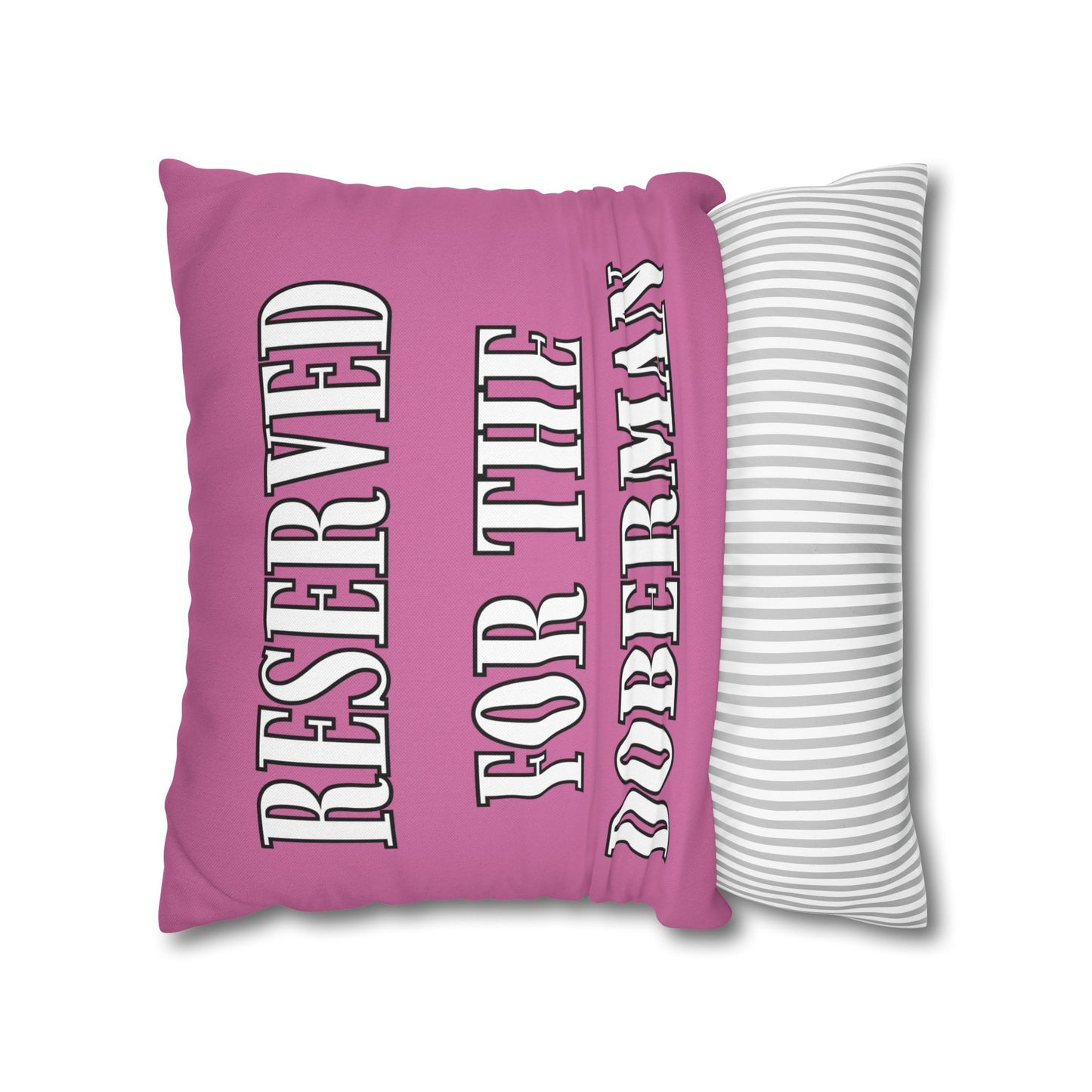 Reserved Pink Square Pillow Covers