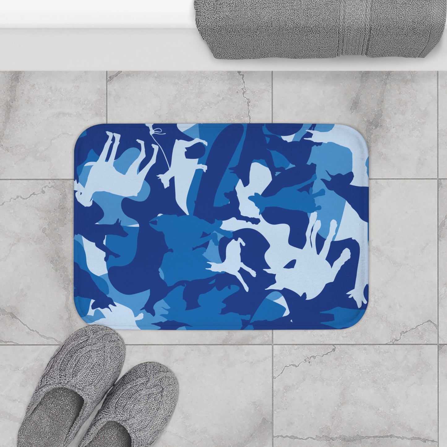 Food/Water Mat Dobie Blue Camo