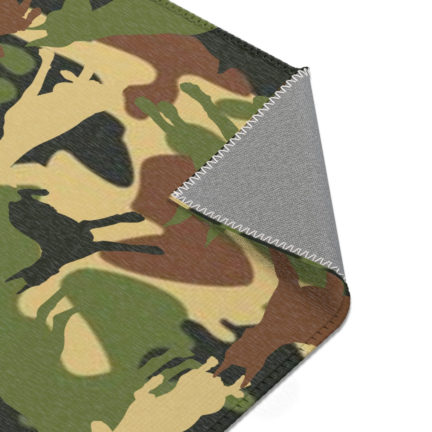 Dobie Brown Camo Pattern Area Rugs