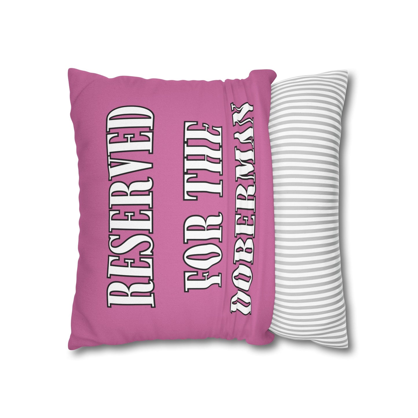Reserved Pink Square Pillow Covers