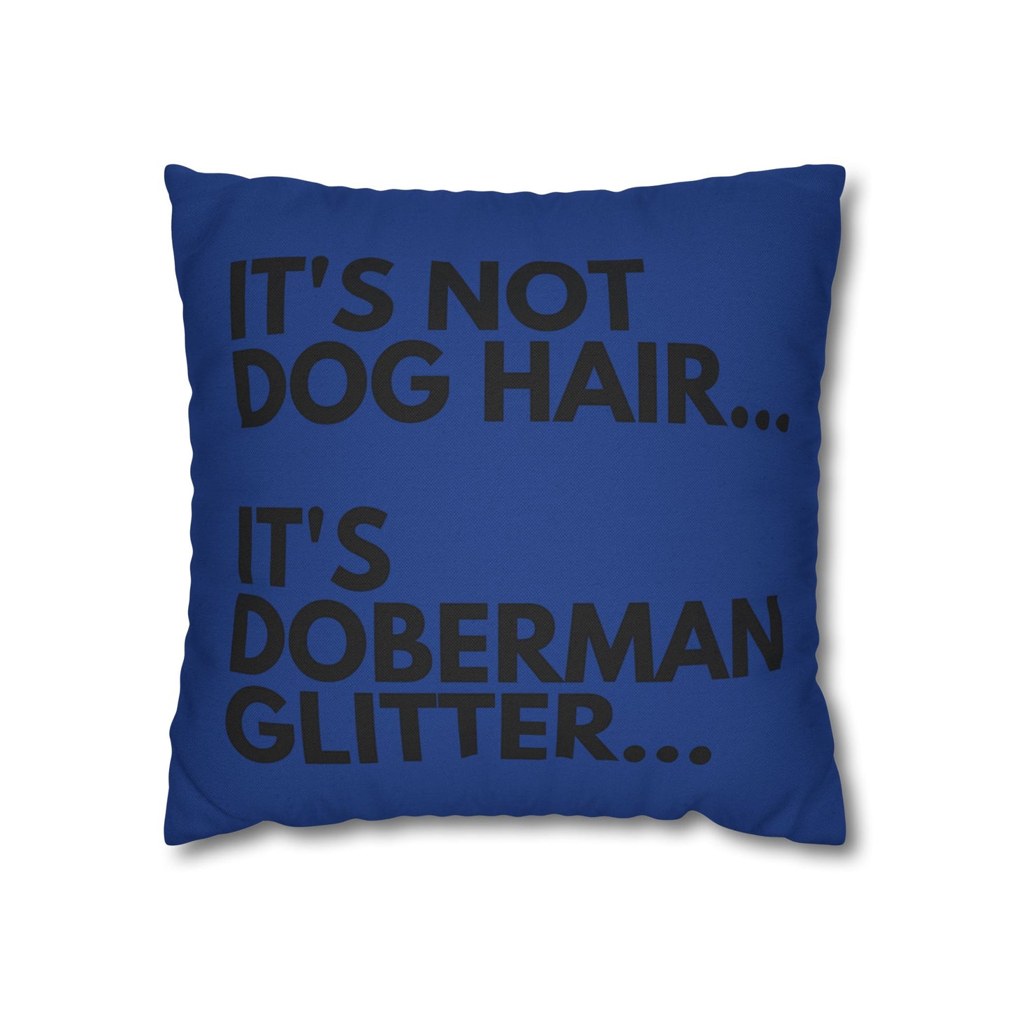 Glitter 2 Dark Blue Square Pillowcase