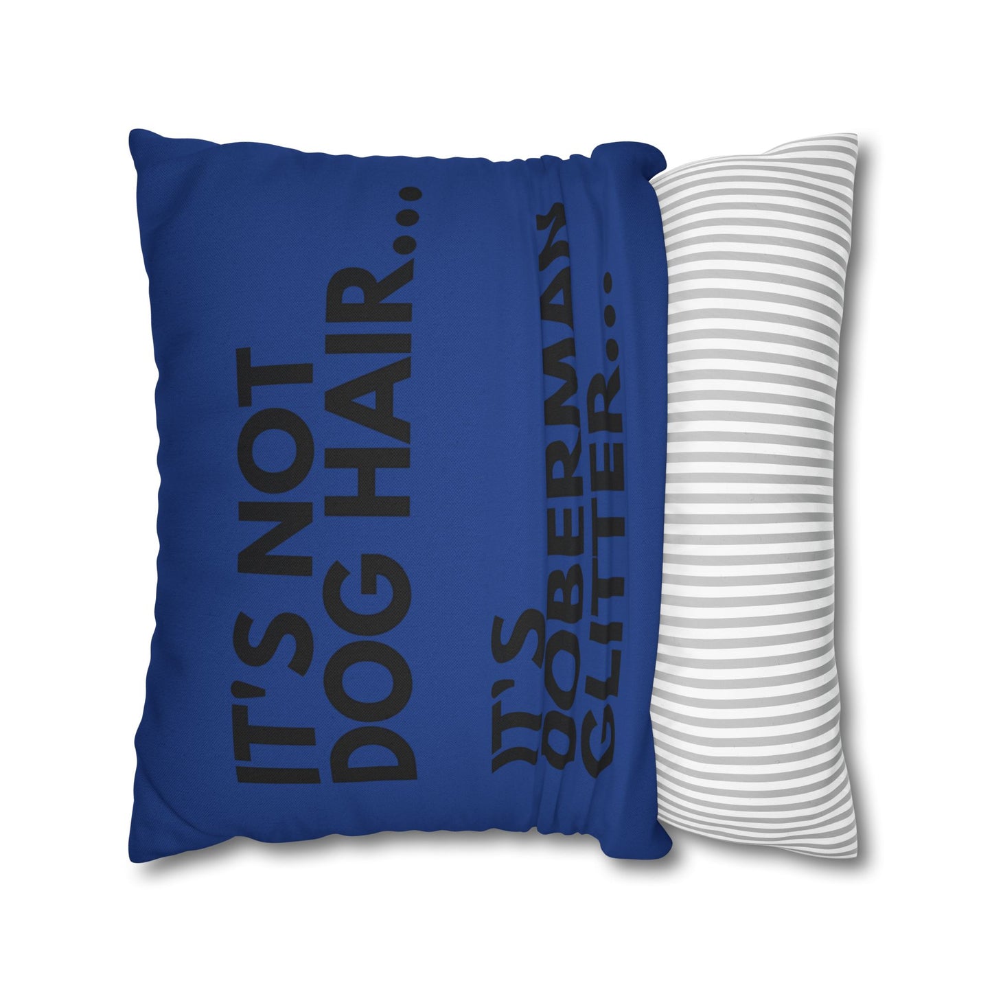 Glitter 2 Dark Blue Square Pillowcase