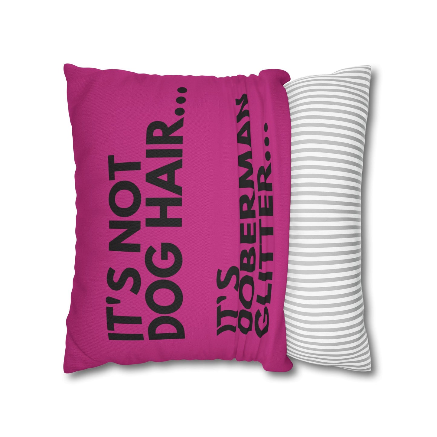 Glitter 2 Pink Square Pillowcase