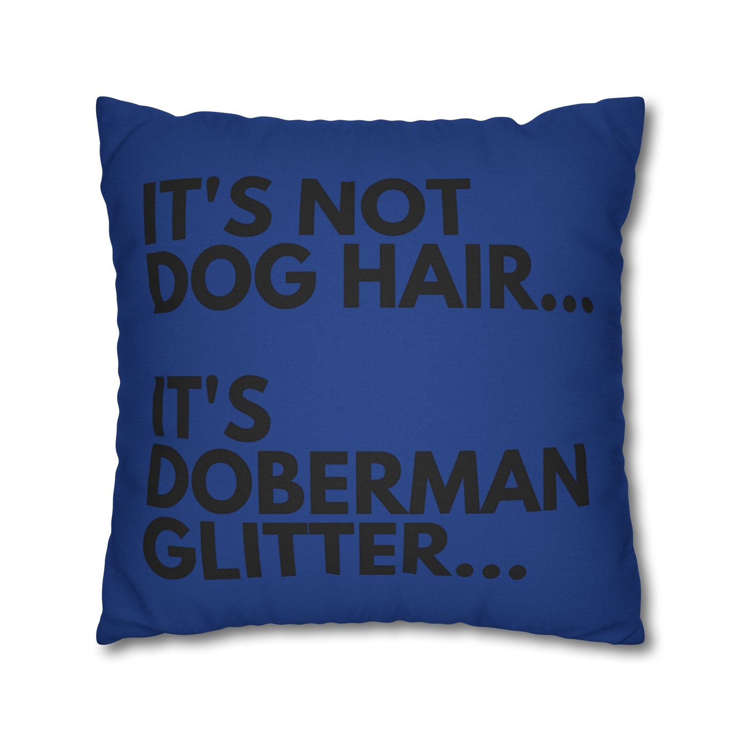 Glitter 2 Dark Blue Square Pillowcase