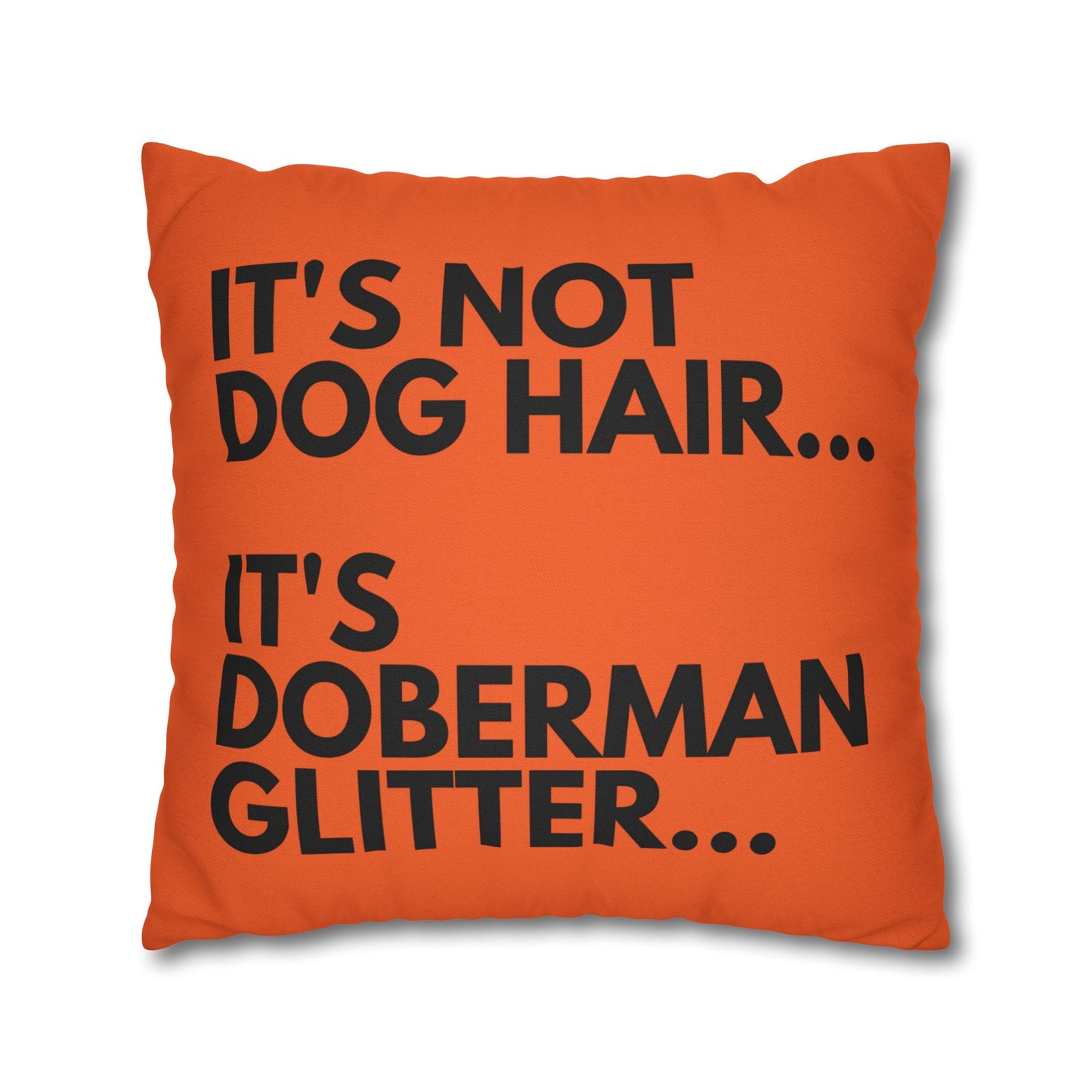 Glitter 4 Orange Square Pillowcase