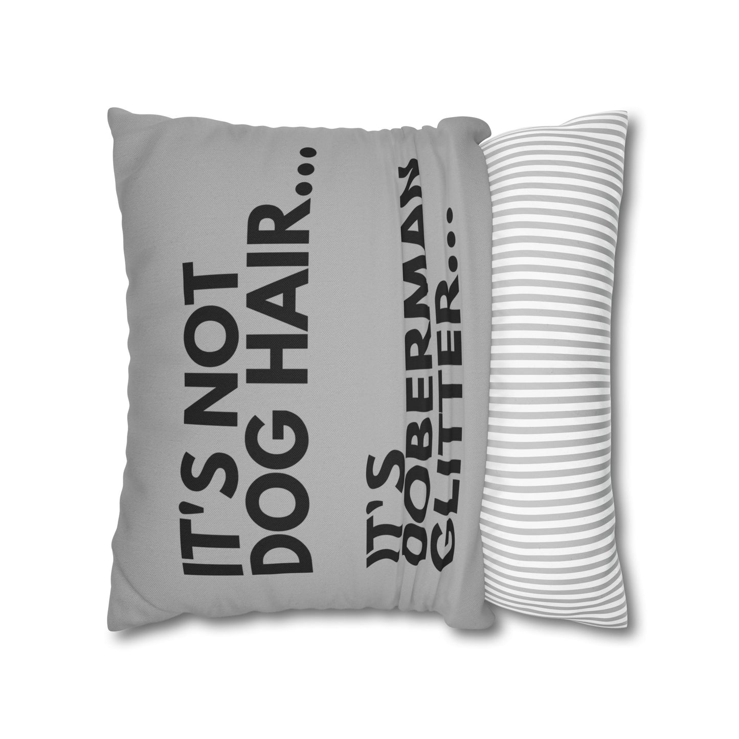 Glitter 5 Light Gray Square Pillowcase
