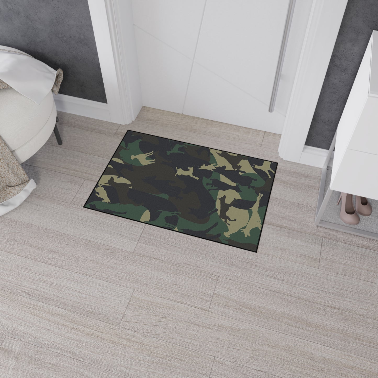 Doberman Camo Heavy Duty Place Floor Mat