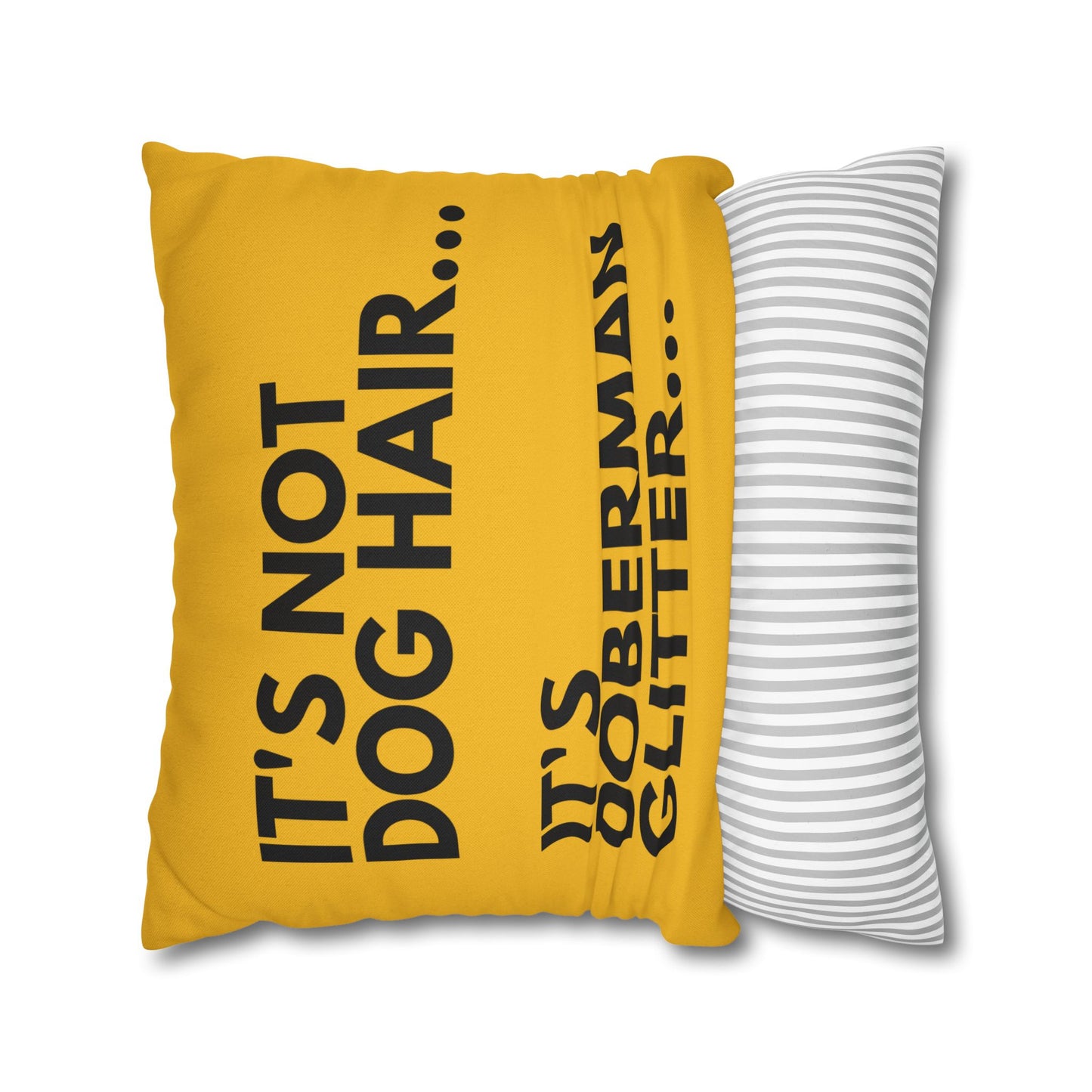 Glitter 2 Yellow Square Pillowcase