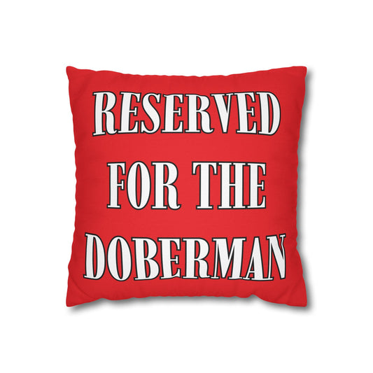 Reserved Red Square Pillow Covers