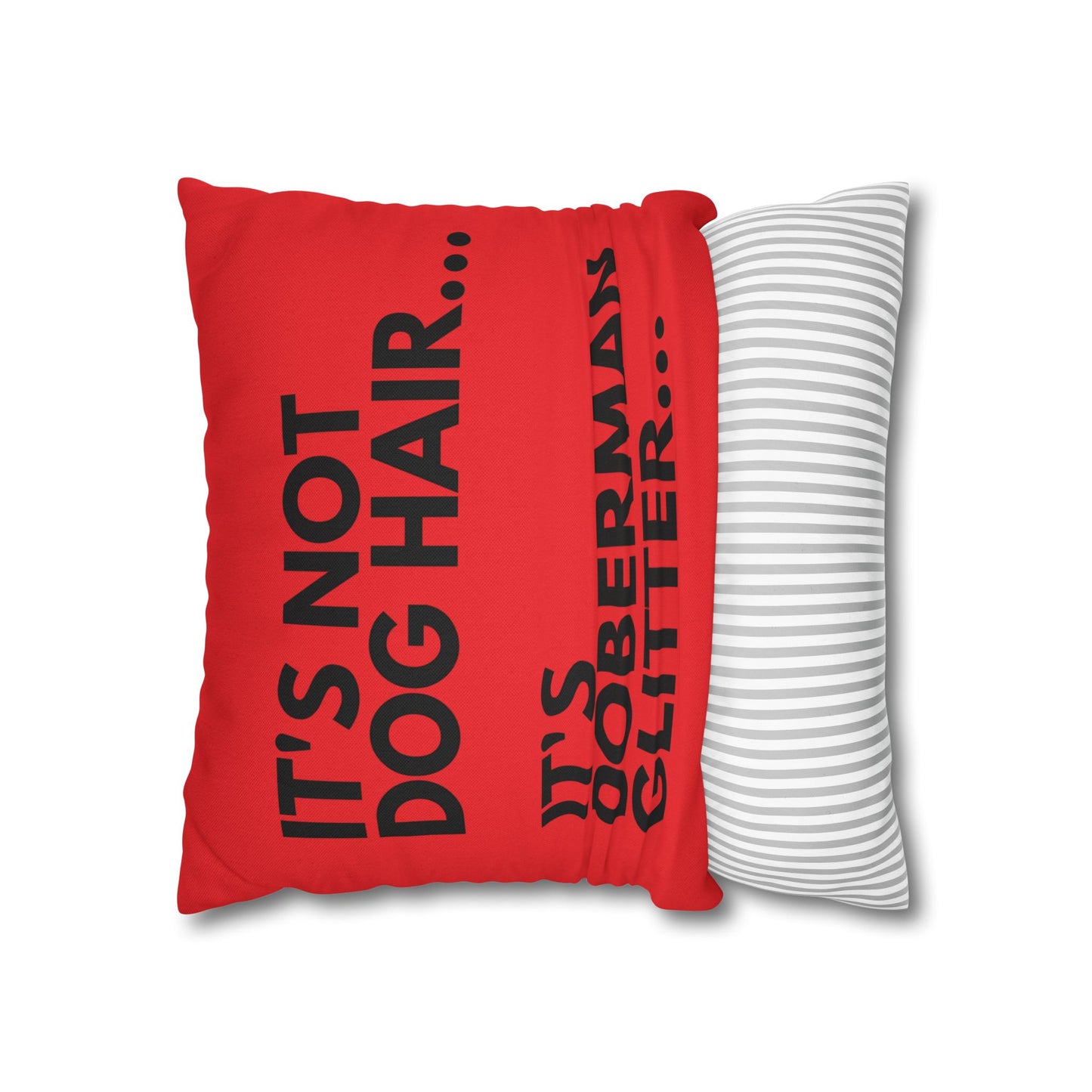 Glitter 6 Red Square Pillowcase