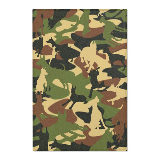 Dobie Brown Camo Pattern Area Rugs