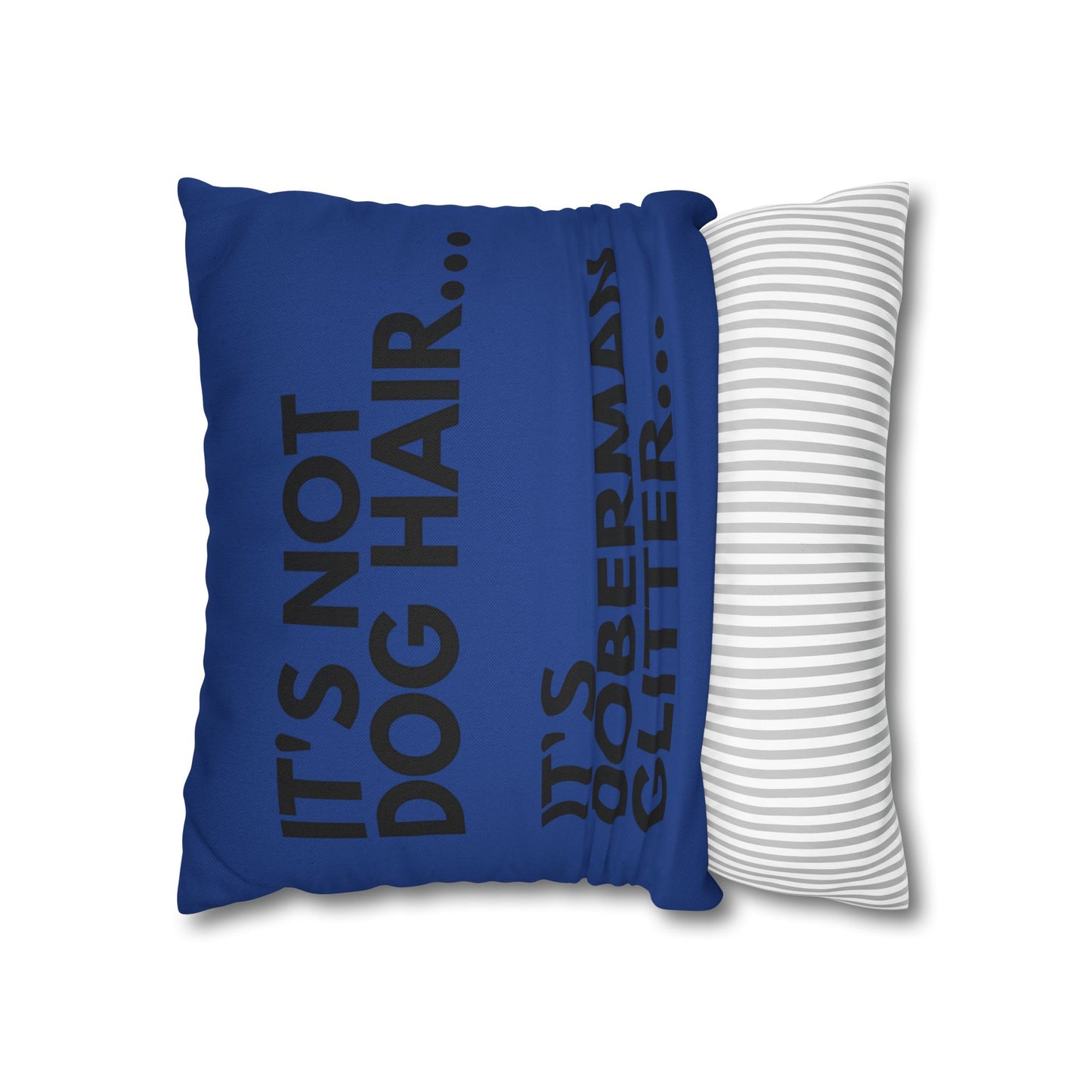 Glitter 2 Dark Blue Square Pillowcase