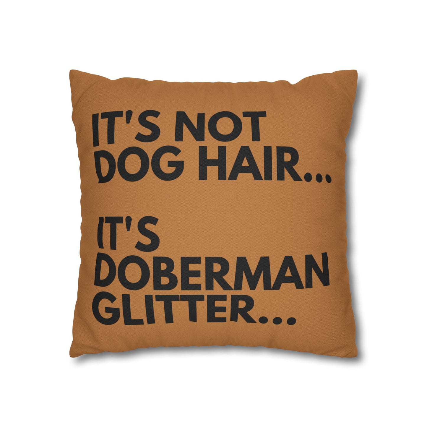 Glitter 2 Light Brown Square Pillowcase