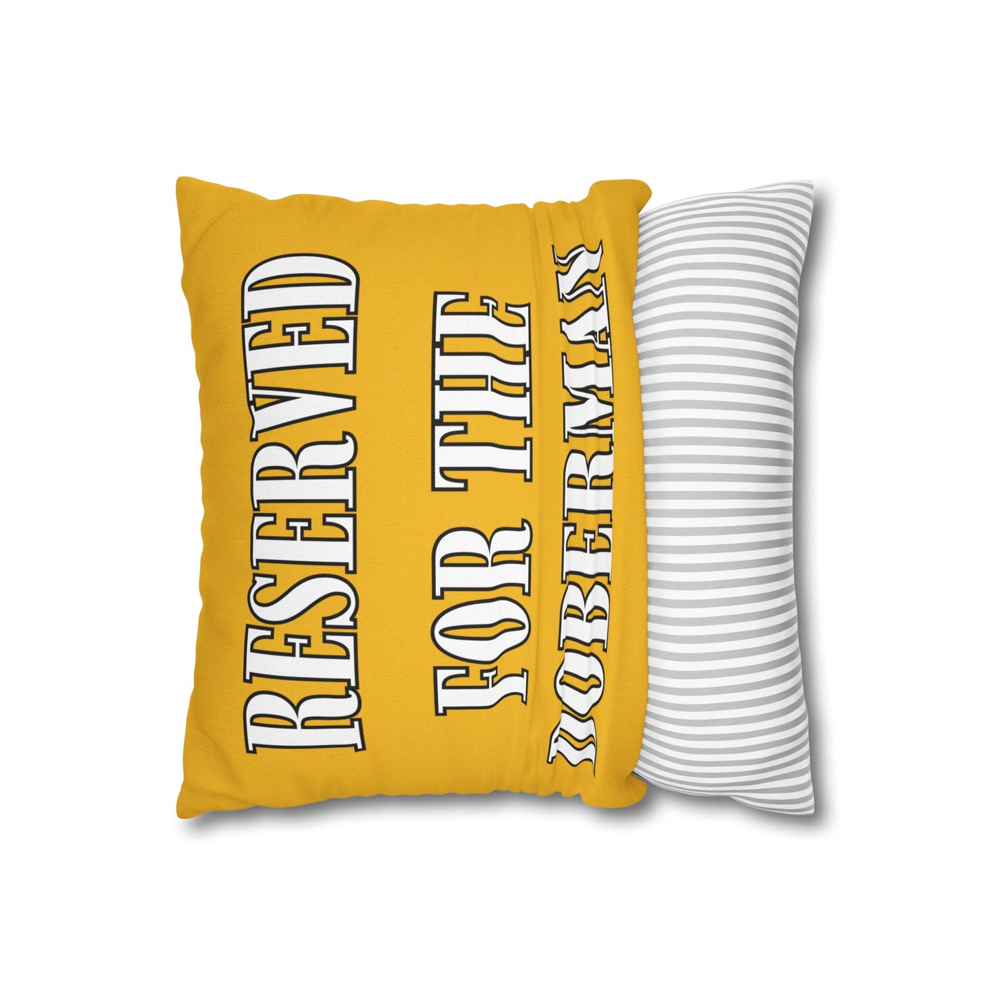 Reserved Yellow Square Pillow Covers