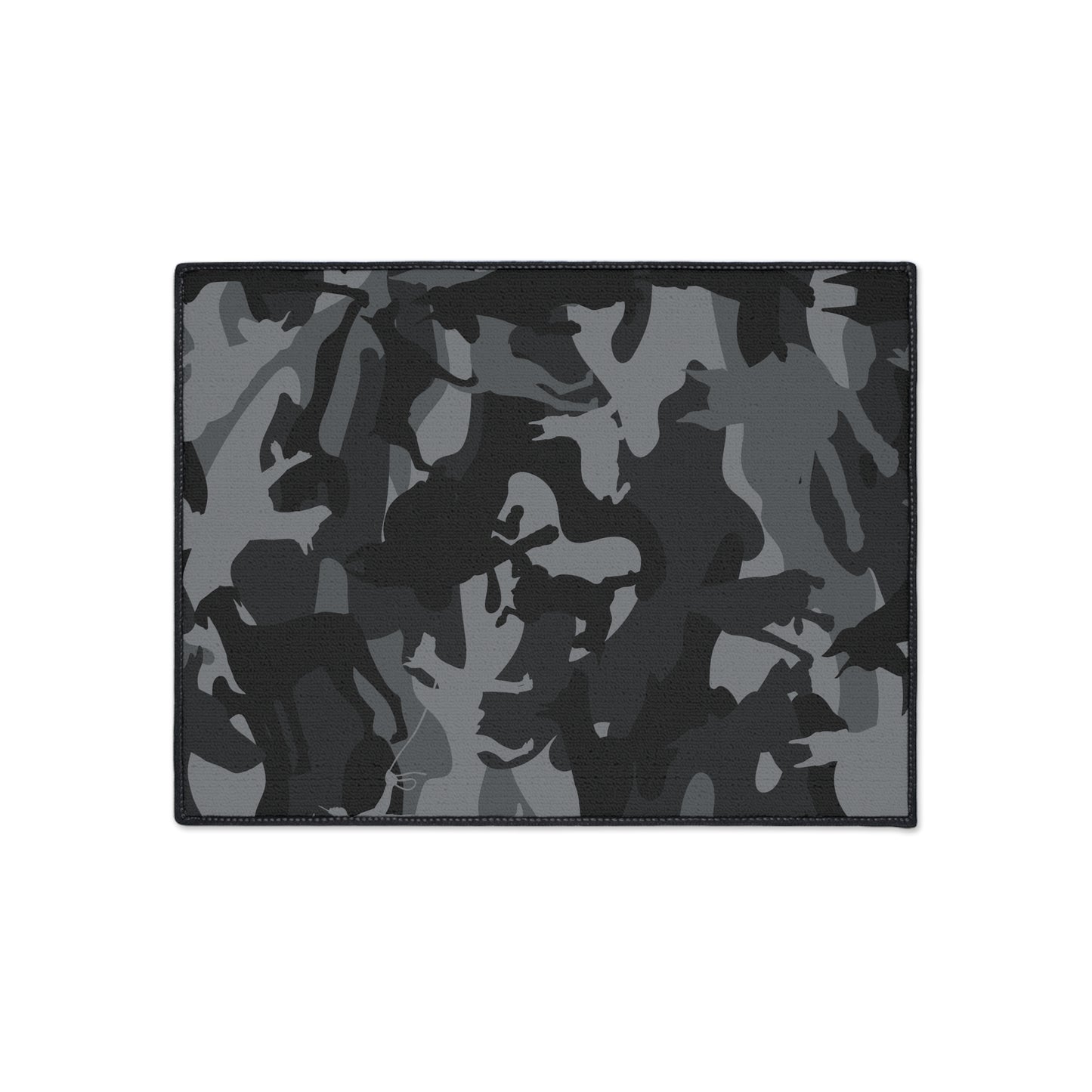 Doberman Gray Camo Heavy Duty Place Floor Mat