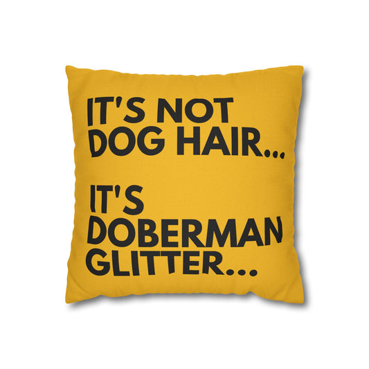 Glitter 2 Yellow Square Pillowcase