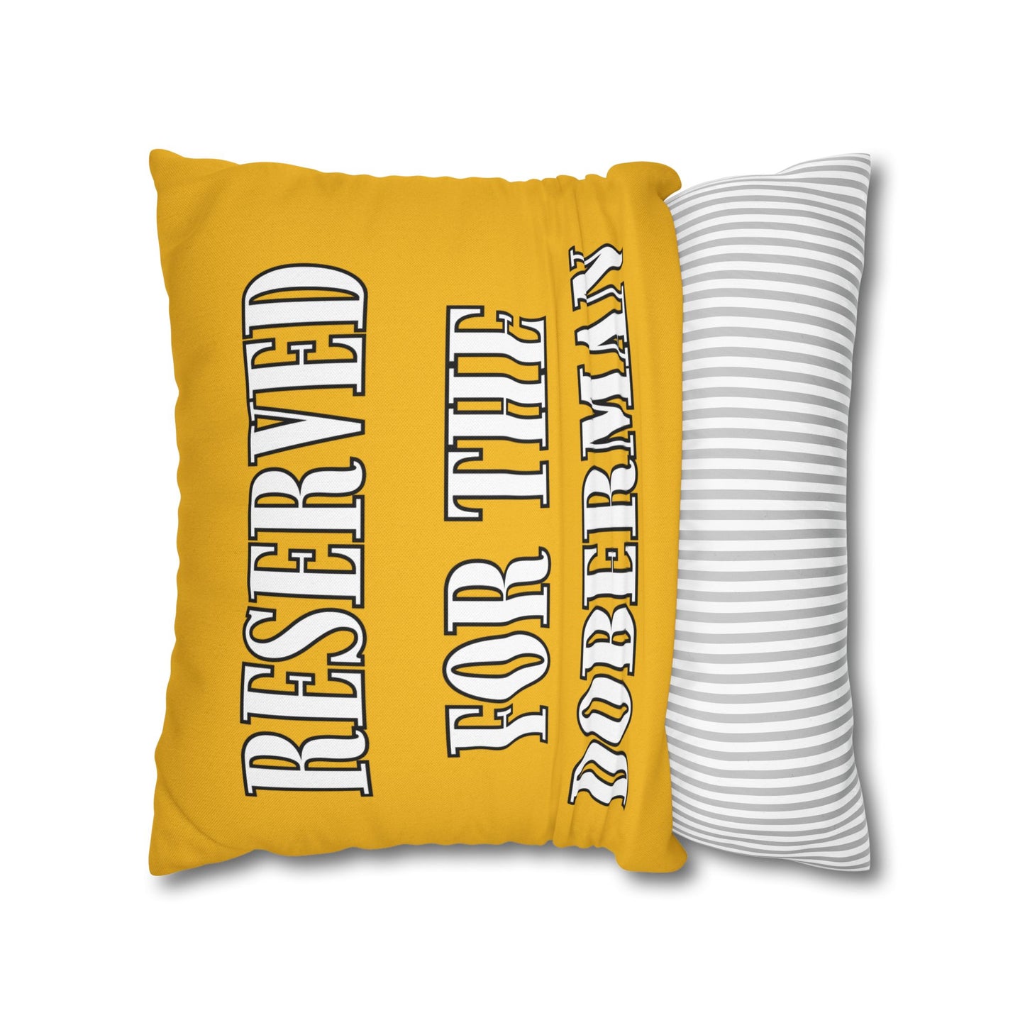 Reserved Yellow Square Pillow Covers